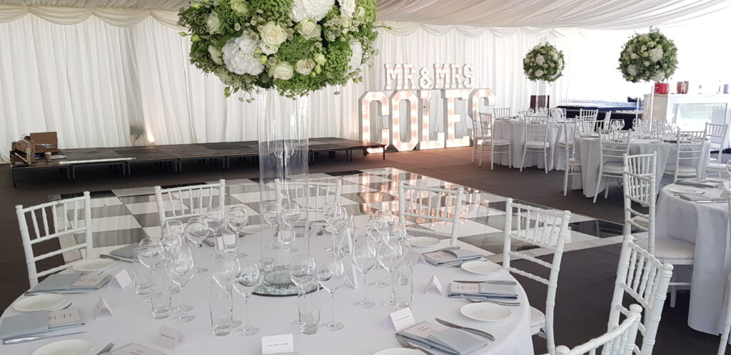 Wedding marquee at Regent's